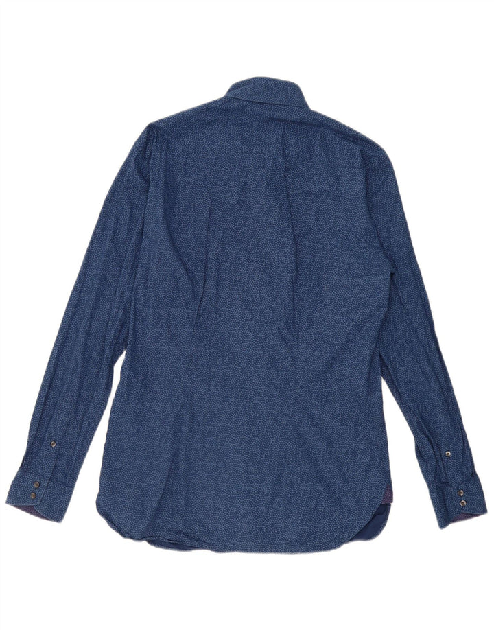 Ted Baker muška košulja s apstraktnim uzorkom veličine 15 1/2 srednje mornarsko plava