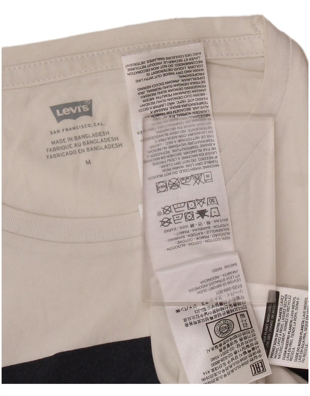 LEVI'S Ženska majica kratkih rukava s grafičkim motivima UK 12 Srednje bijeli pamuk