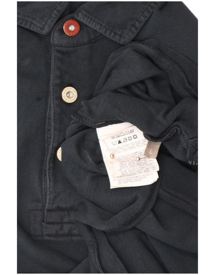 NAPAPIJRI muška grafička polo majica velika tamnoplava pamuk