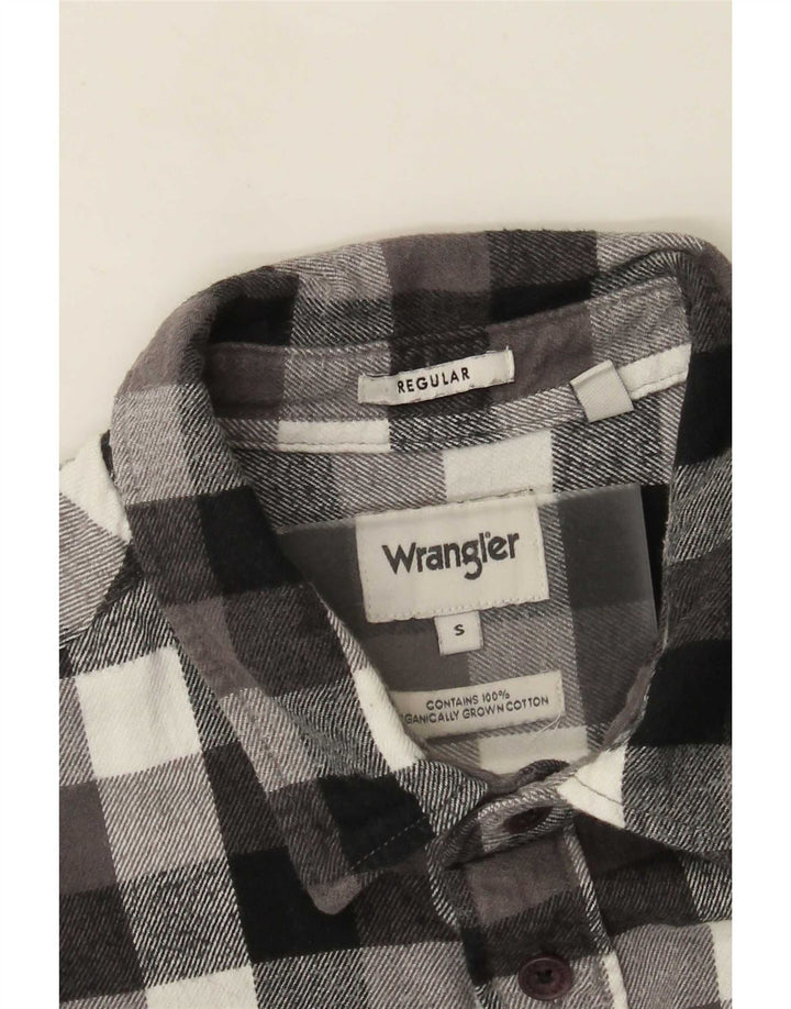 Wrangler muška flanelska košulja standardnog kroja, mali sivi karirani pamuk