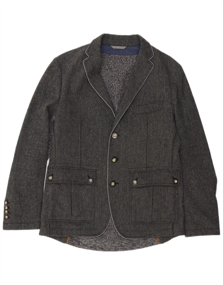 HUGO BOSS Muška jakna sa 3 gumba EU 50 velika siva riblja kost