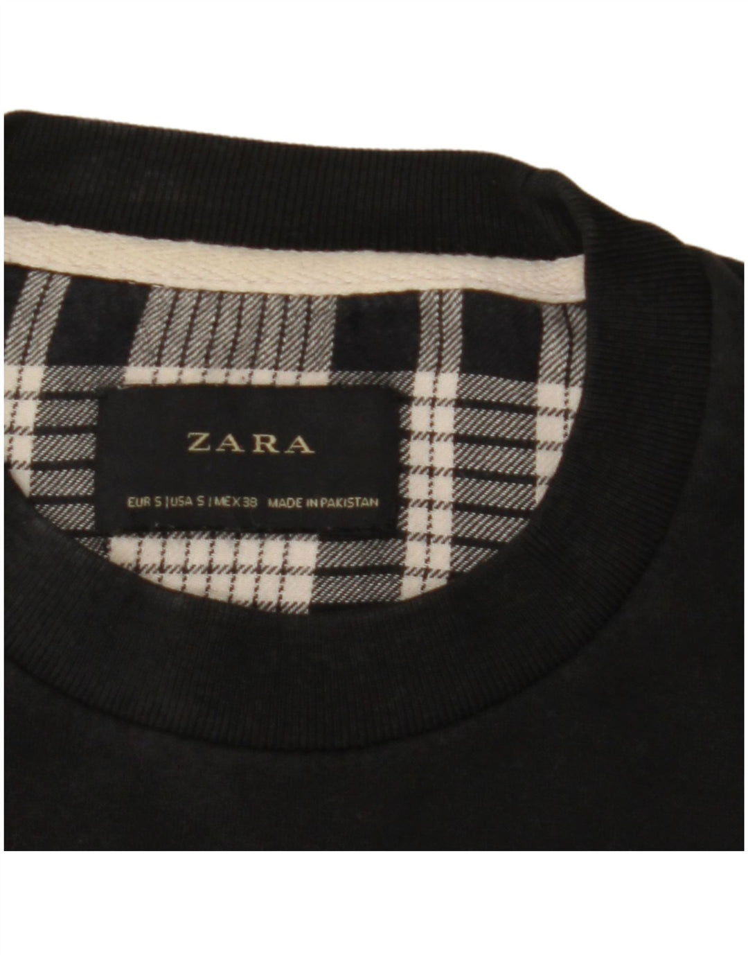 Zara muška majica s kratkim rukavima, mali crni karirani