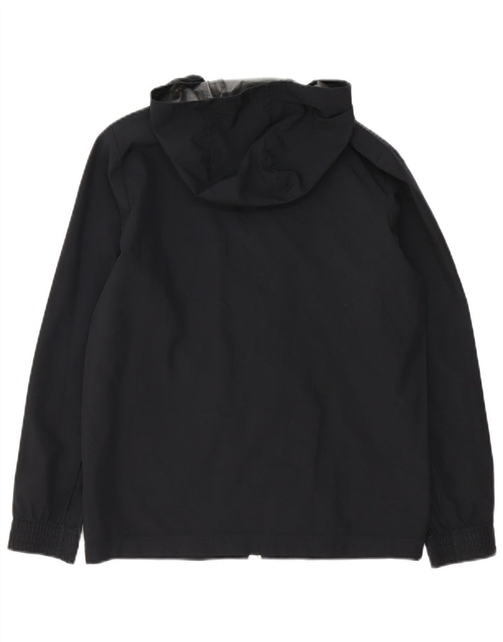 ADIDAS Boys Ancona Graphic kišna jakna s kapuljačom 11-12 godina crna poliester