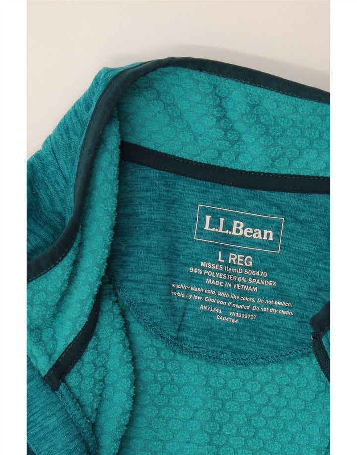 L.L.Bean ženska trenirka s patentnim izrezom, gornji dio UK 16, veliki zeleni poliester