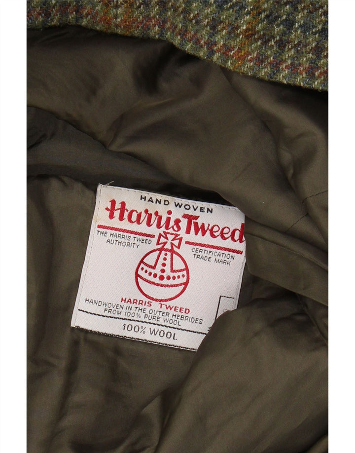 HARRIS TWEED Muška jakna sa 2 gumba UK 40 Large kaki houndstooth