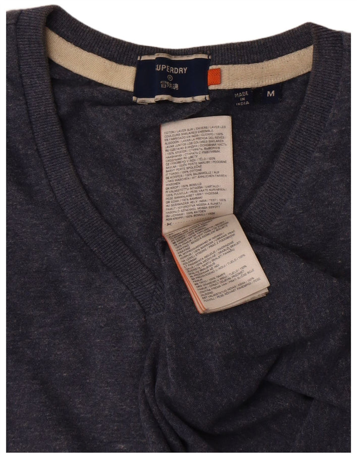 Superdry muška majica kratkih rukava srednje tamnoplavi pamuk