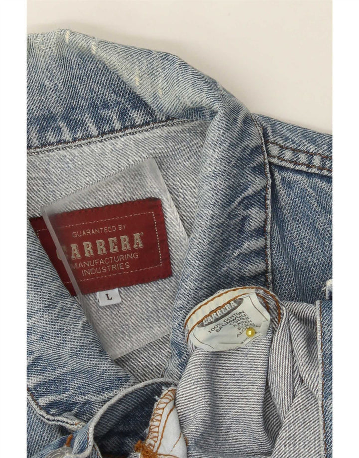 Carrera muška traper jakna UK 40 Large Blue Cotton