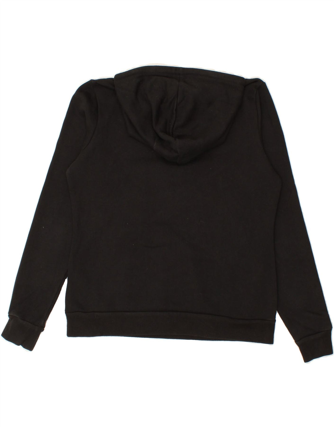 PUMA Womens Graphic Hoodie Jumper UK 14 Large Black Polyester Vintage Puma and Second-Hand Puma from Messina Hembry 