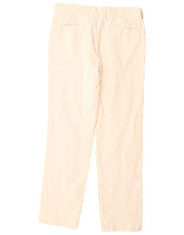 MASSIMO DUTTI Muške hlače ravnog odijela EU 42 Large W32 L32 Off White