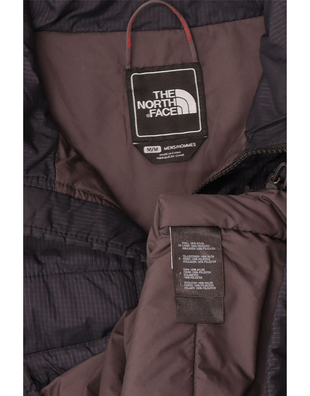 The North Face muška podstavljena jakna UK 38 srednje mornarsko plava karirana najlon