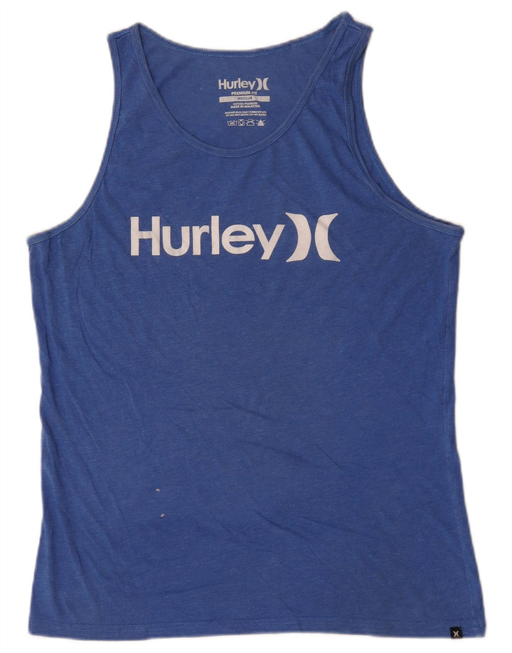Srednje plavi pamuk za muškarce Hurley Premium Fit grafički prsluk