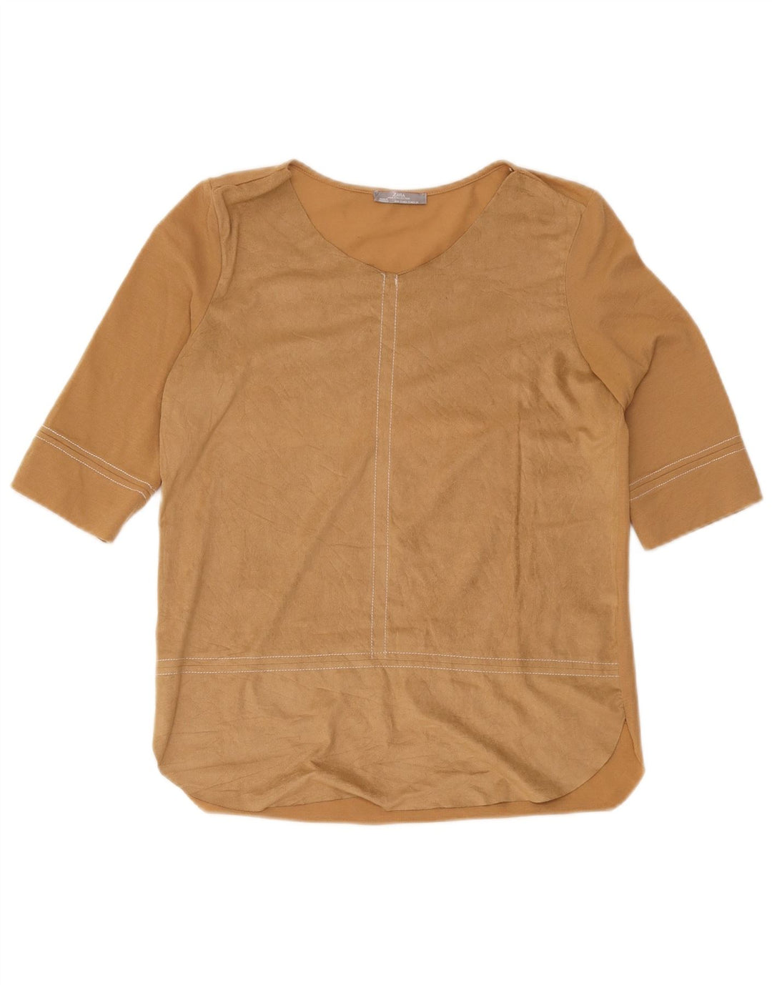 Zara ženska bluza Top UK 10 Small Brown