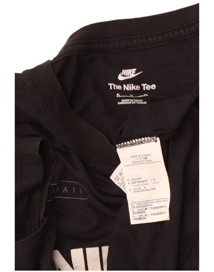 NIKE Muška majica kratkih rukava XL crna pamučna sportska majica