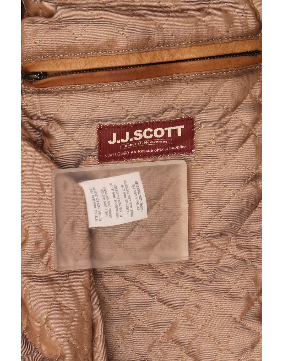 J.J.Scott muška kožna jakna IT 52 XL bež