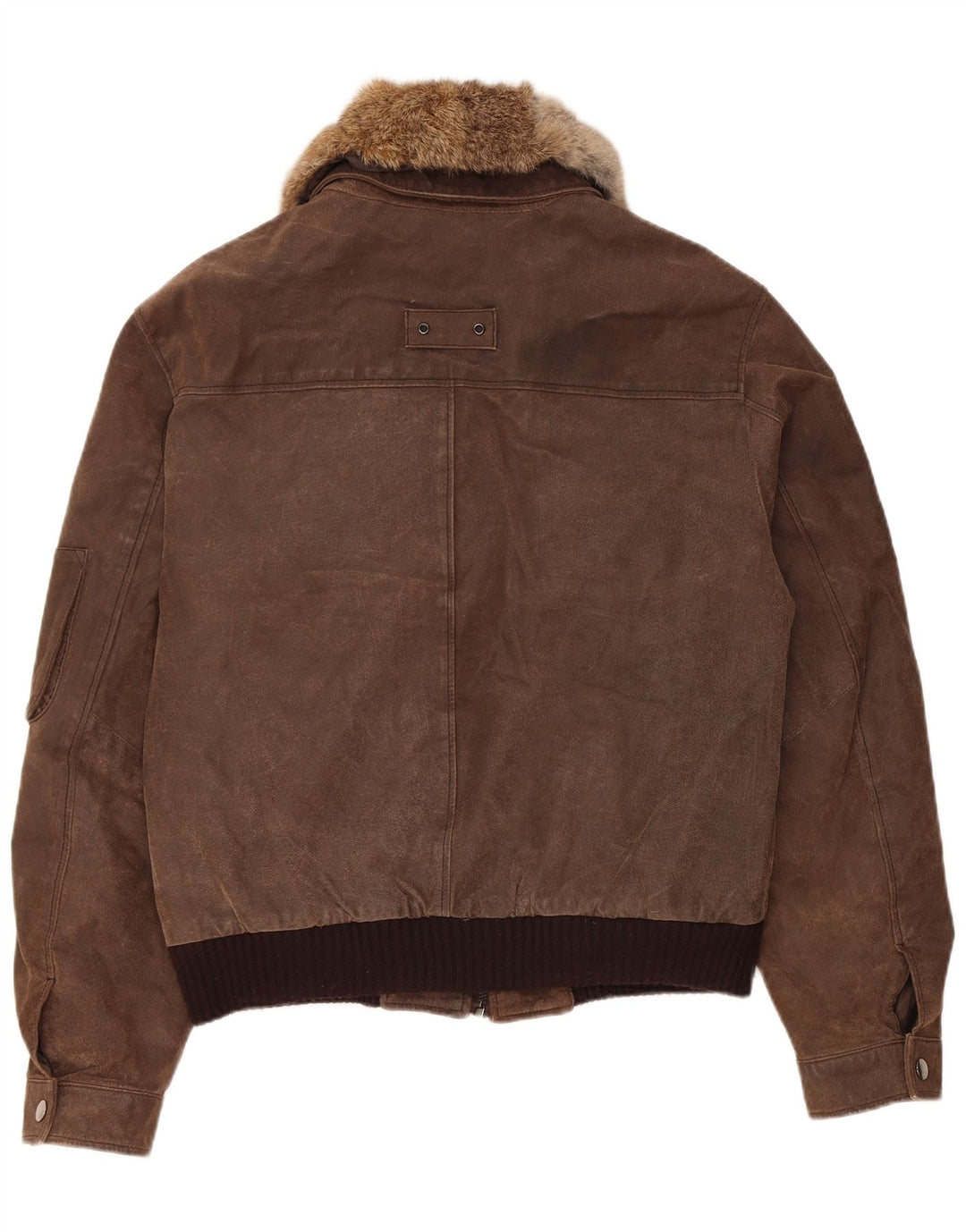 Vintage muška bomber jakna od brušene kože EU 52 XL smeđa koža