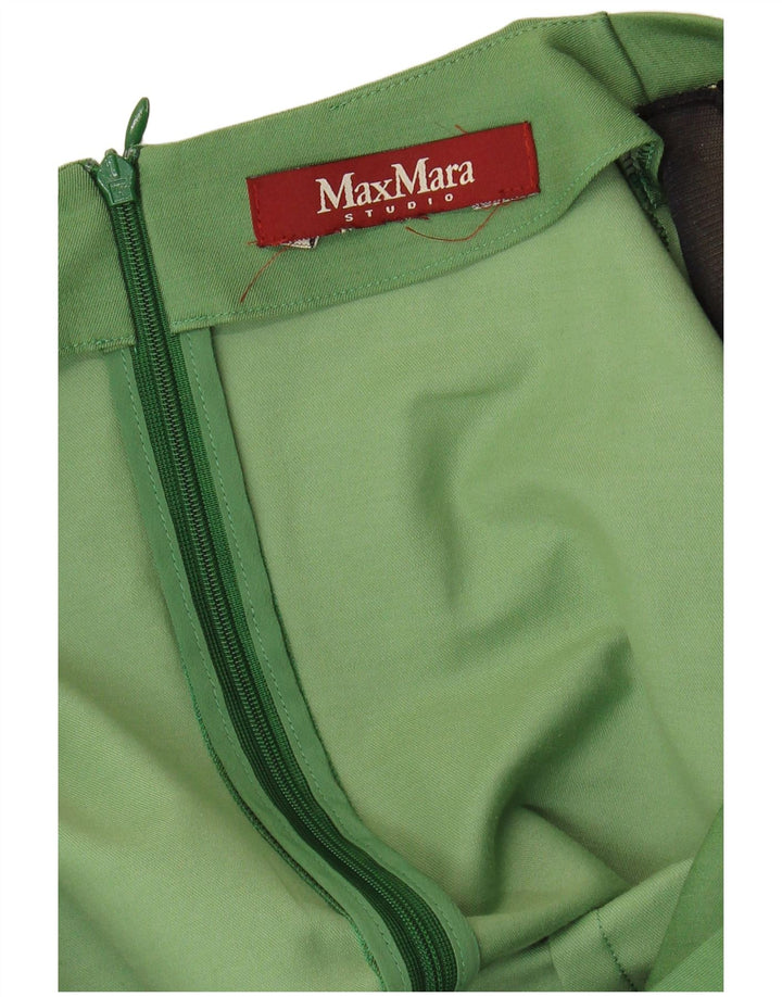 MAX MARA ženska plašt haljina UK 12 Srednje zelena