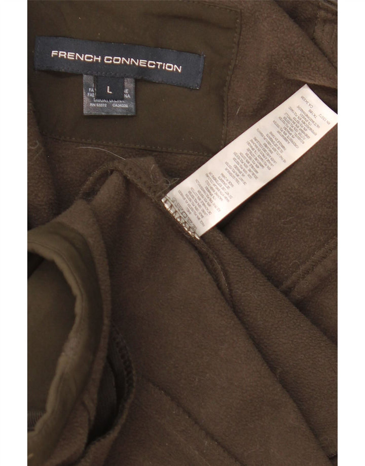 French Connection ženska jakna parka s kapuljačom UK 16 veliki kaki poliester