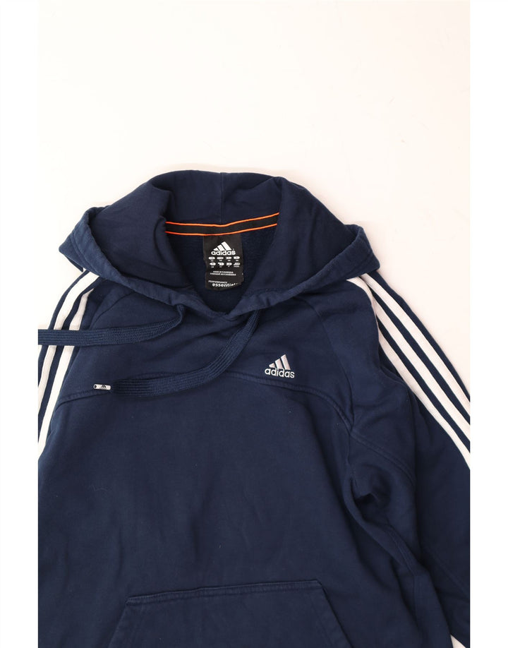 ADIDAS muška majica s kapuljačom Srednje tamnoplavi pamuk