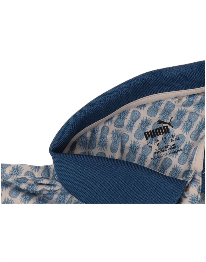 Puma muška polo majica s apstraktnim uzorkom Large Blue Festival