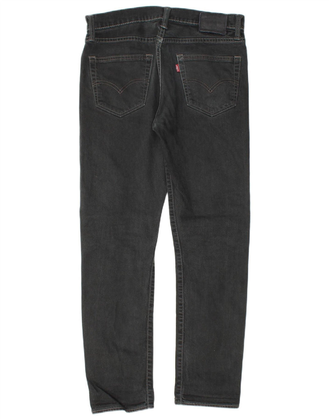LEVI'S muške 522 ravne traperice W30 L28 crni pamuk