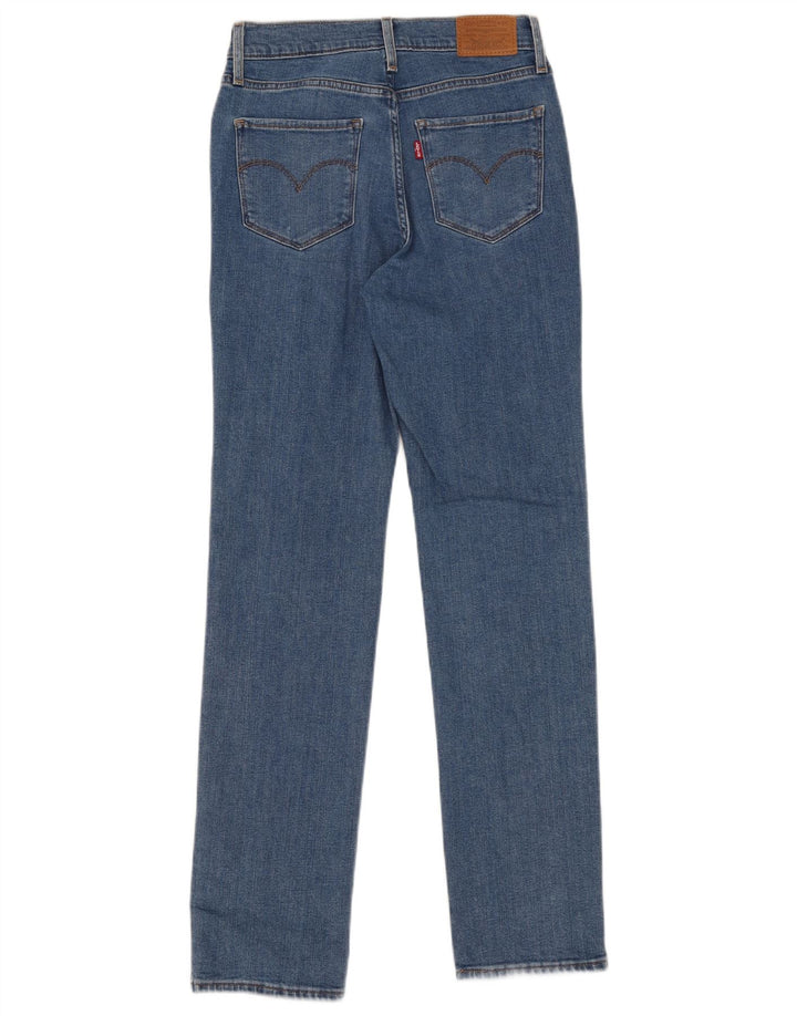 Levi's ženske ravne traperice visokog struka 724 W27 L30 plave