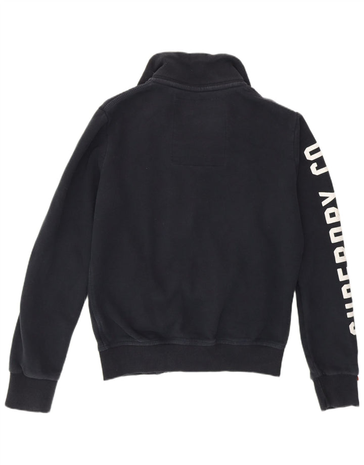 SUPERDRY muški džemper s grafičkim motivima, mali tamnoplavi pamuk