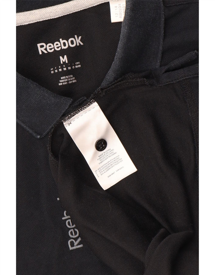 Reebok muška polo majica srednje crne pamučne boje