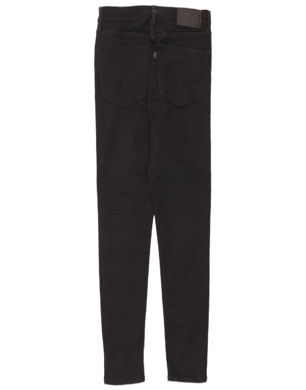 Levi's ženske Mile High super skinny traperice W26 L30 crni pamuk