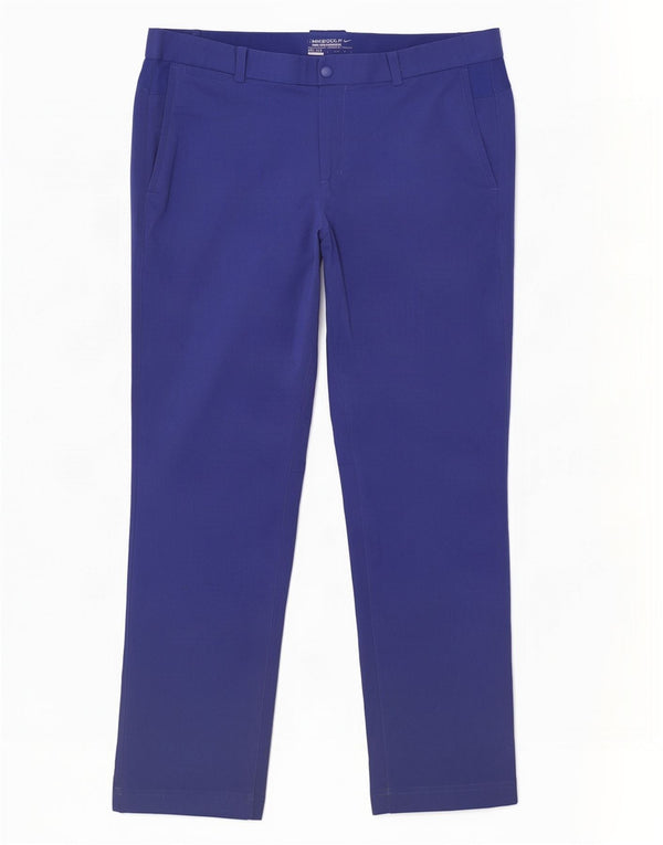 Nike muške golf ravne chino hlače W34 L32 plavi poliester
