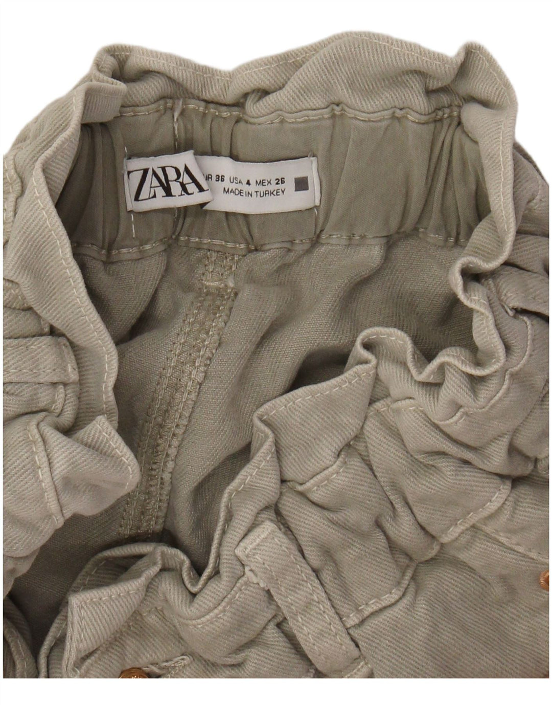 ZARA ženske sužene ležerne hlače visokog struka EU 36 XS W26 L26 sive