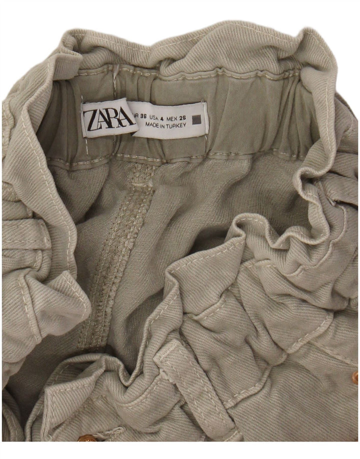 ZARA ženske sužene ležerne hlače visokog struka EU 36 XS W26 L26 sive