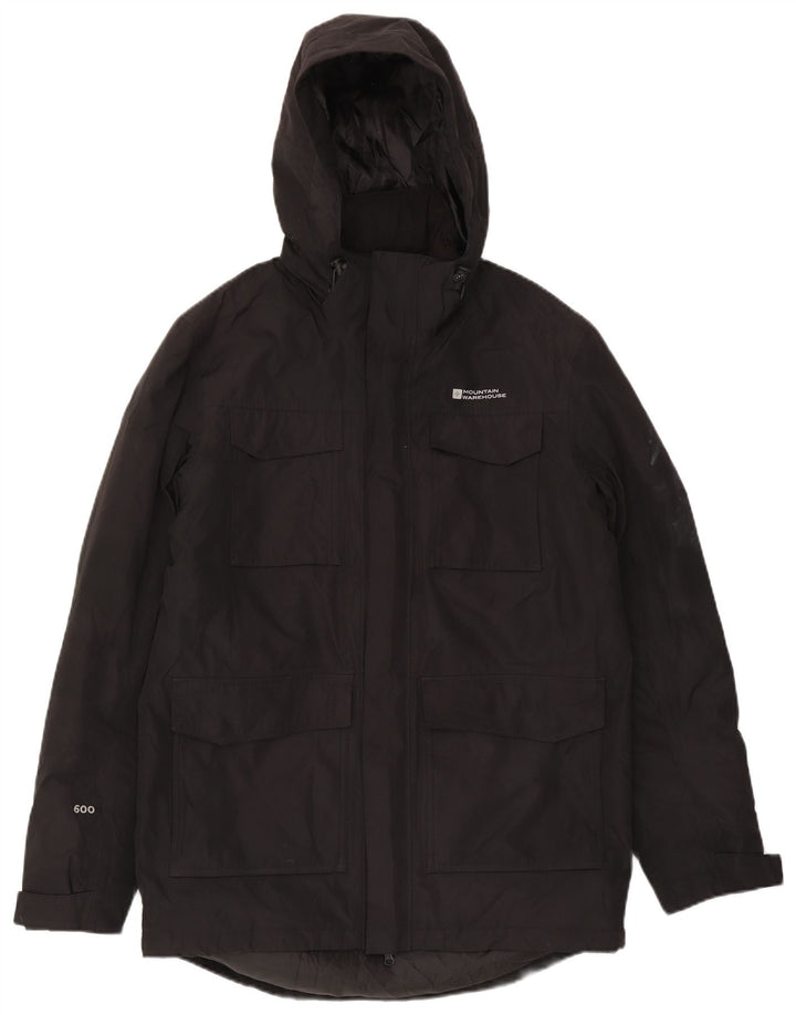Mountain Warehouse Muški podstavljeni kaput s kapuljačom UK 38 srednji crni poliester
