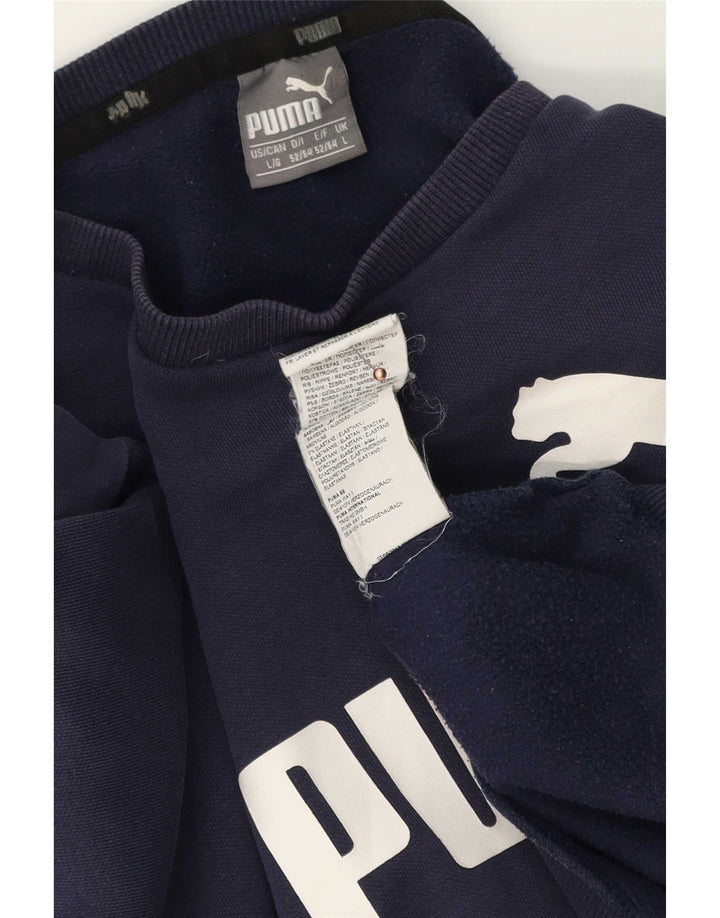 Puma muška majica s grafičkim motivima, veliki tamnoplavi pamuk