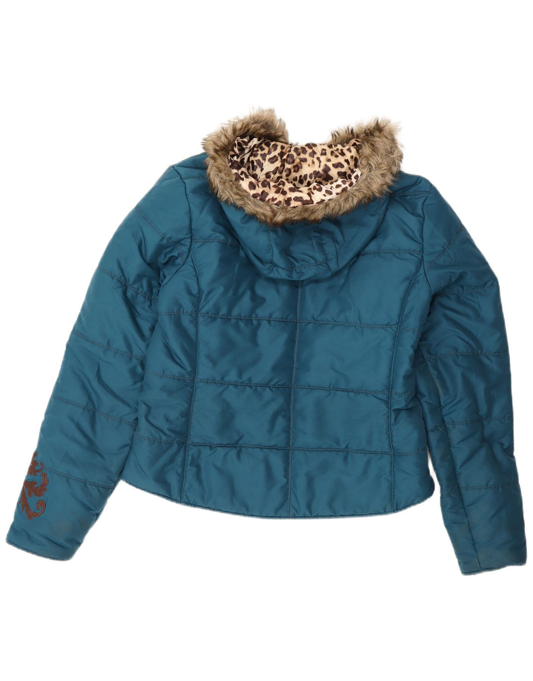 Ariat ženska podstavljena jakna s kapuljačom UK 14 srednje plavi poliester