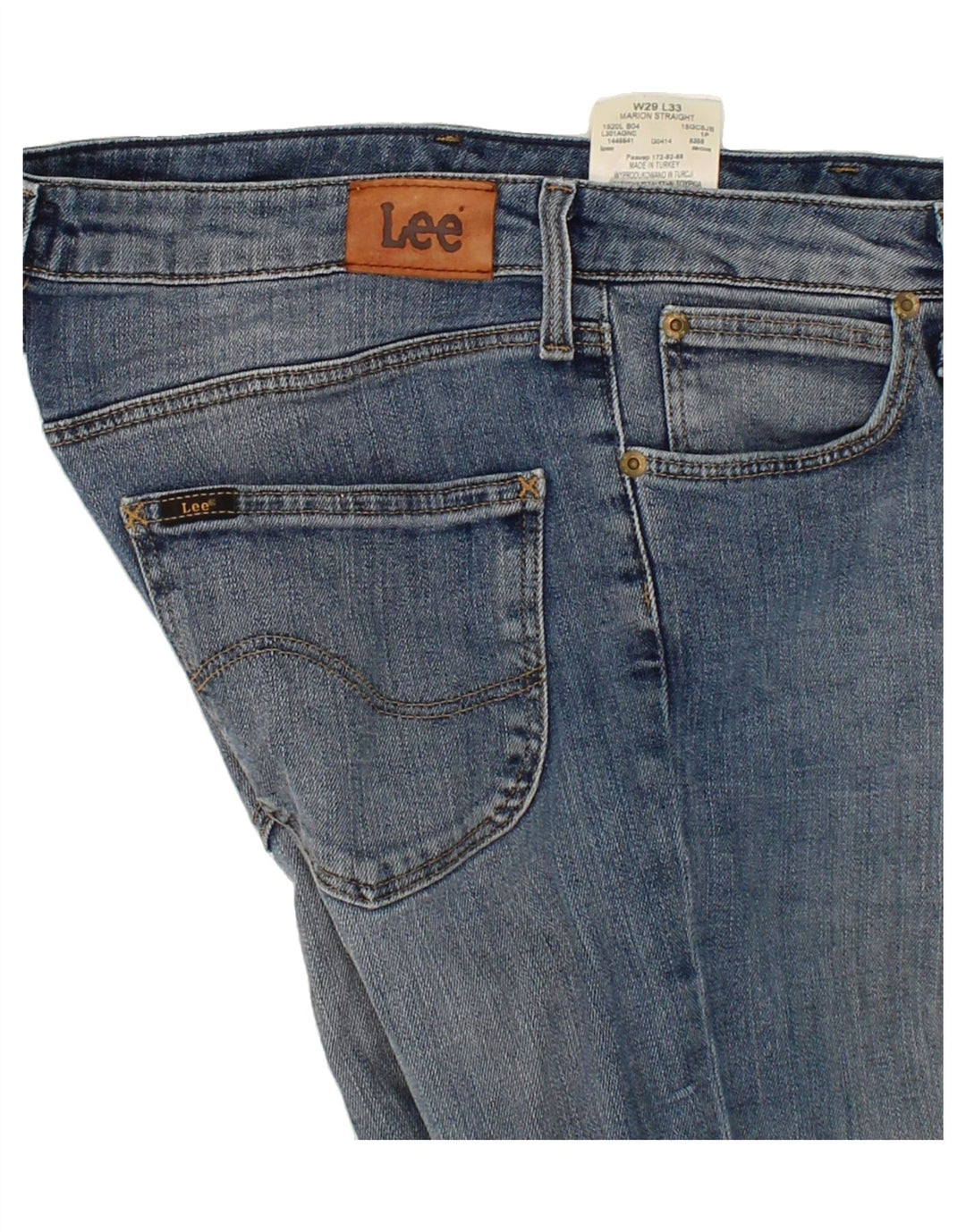 LEE Womens Marion Straight Jeans W29 L29 Blue Cotton Vintage Lee and Second-Hand Lee from Messina Hembry 