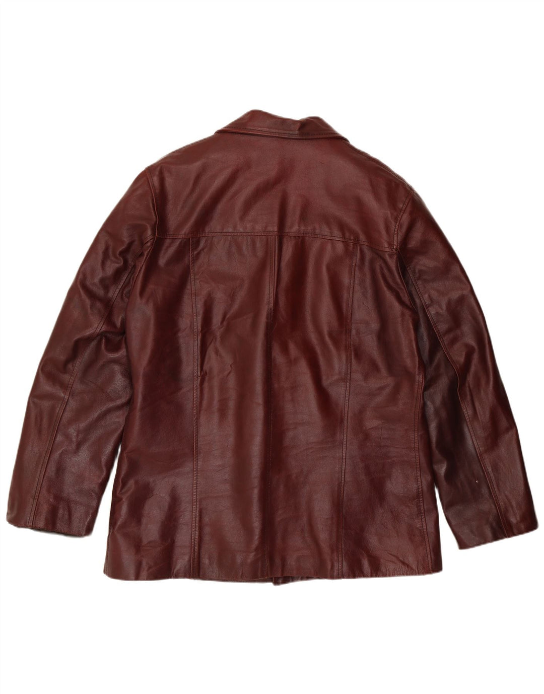 Vintage muška kožna jakna sa 3 gumba UK 44 2XL Bordo