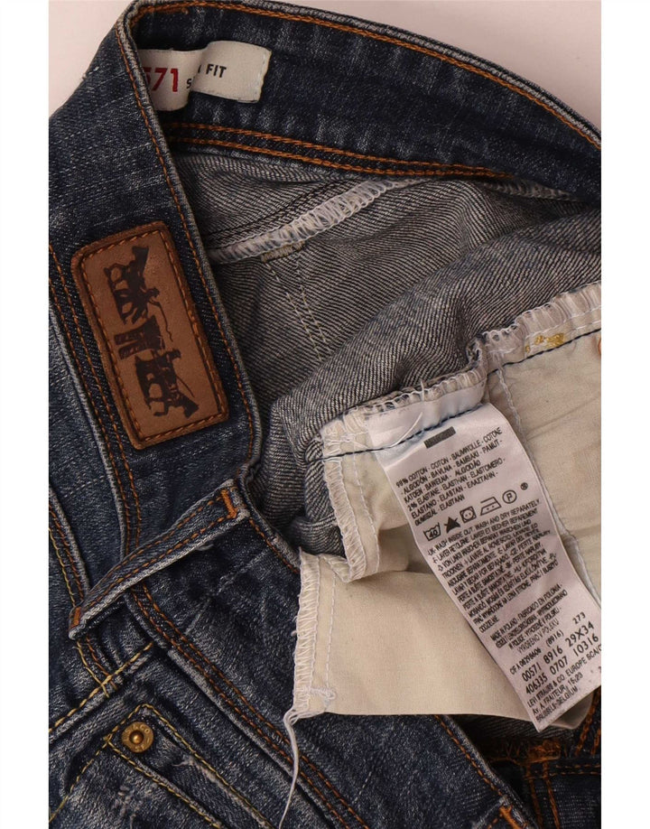 Levi's ženske 571 uske traperice W29 L34 plavi pamuk