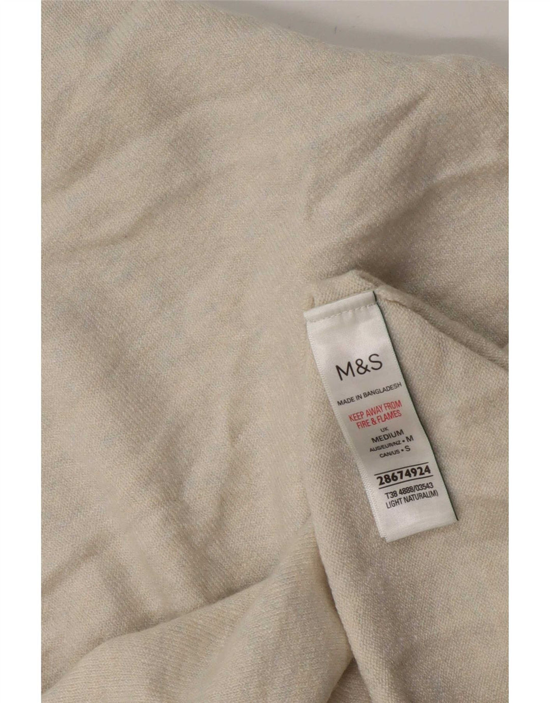 Ženska majica kratkih rukava Marks & Spencer UK 14 srednje bež