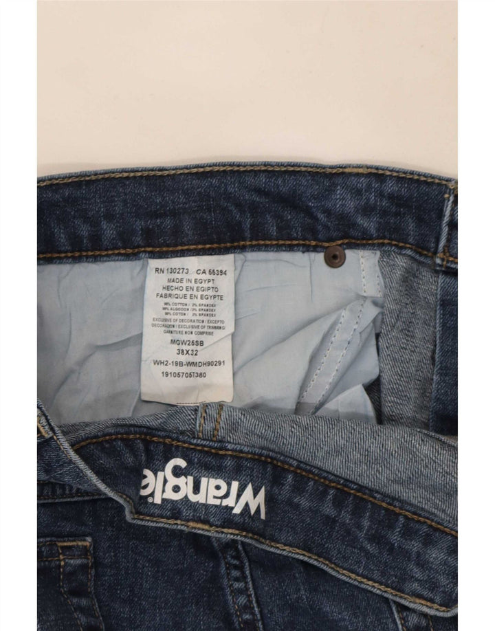 Wrangler muške ravne traperice regularnog kroja W38 L32 plavi pamuk