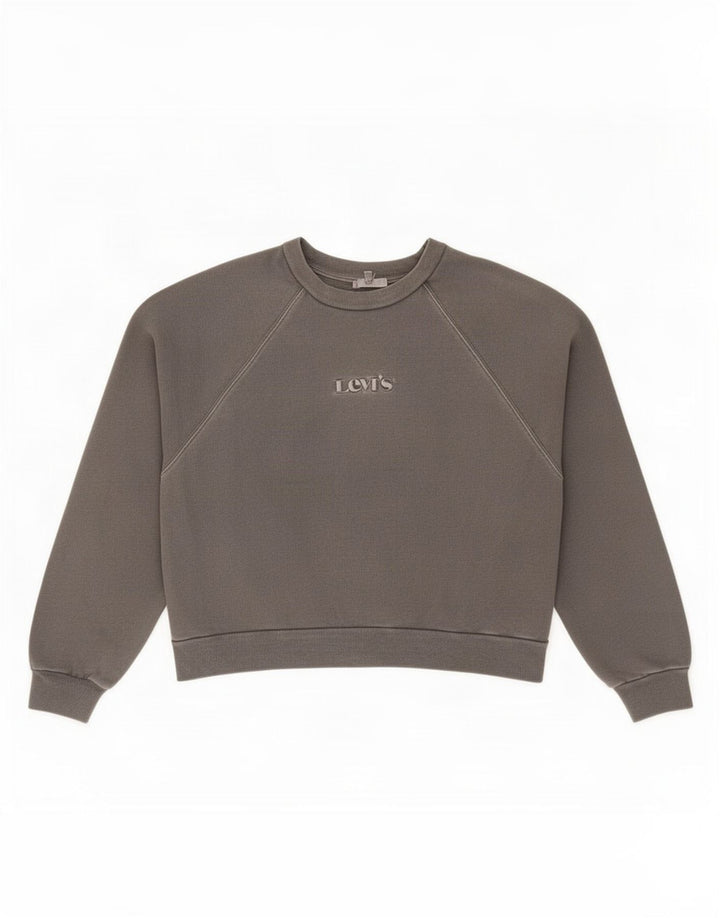 Levi's ženski kratki džemperi s grafičkim motivima UK 14 srednje sivi