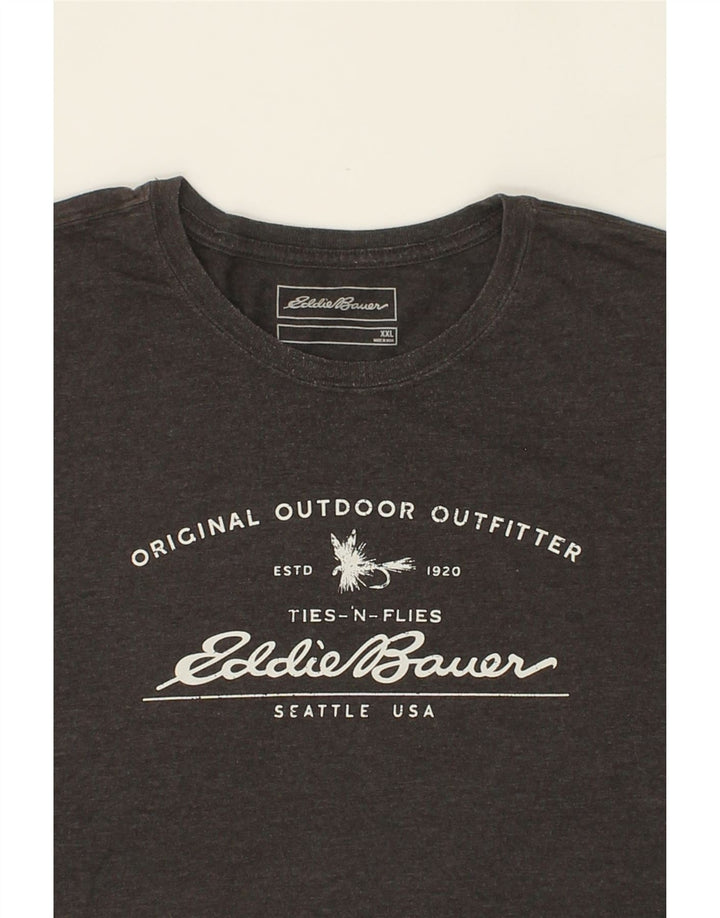 EDDIE BAUER Muška majica s grafičkim motivima 2XL siva