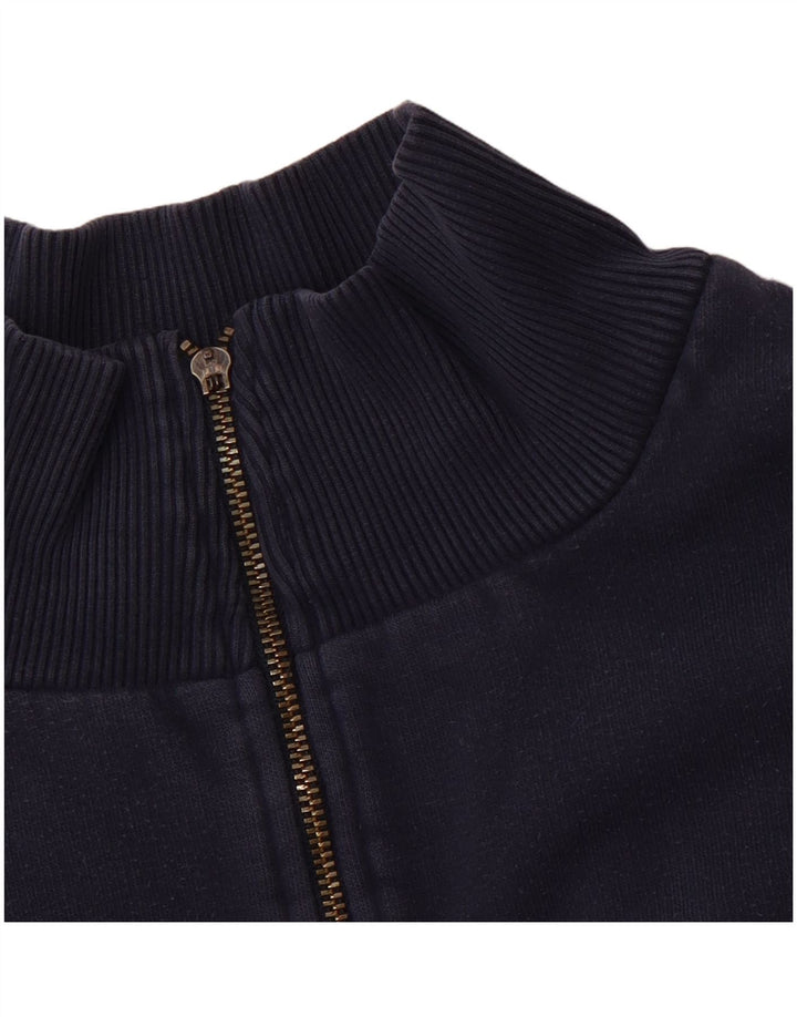 NIKE Muška majica s izrezom s patentnim zatvaračem UK 45/47 XL tamnoplavi pamuk