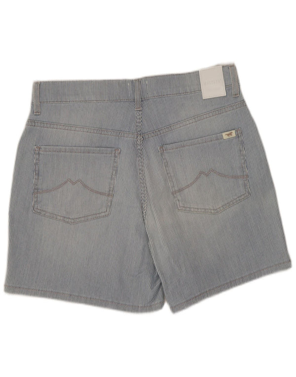 Ženske ležerne kratke hlače Mustang W27, pamuk s malim plavim prugama