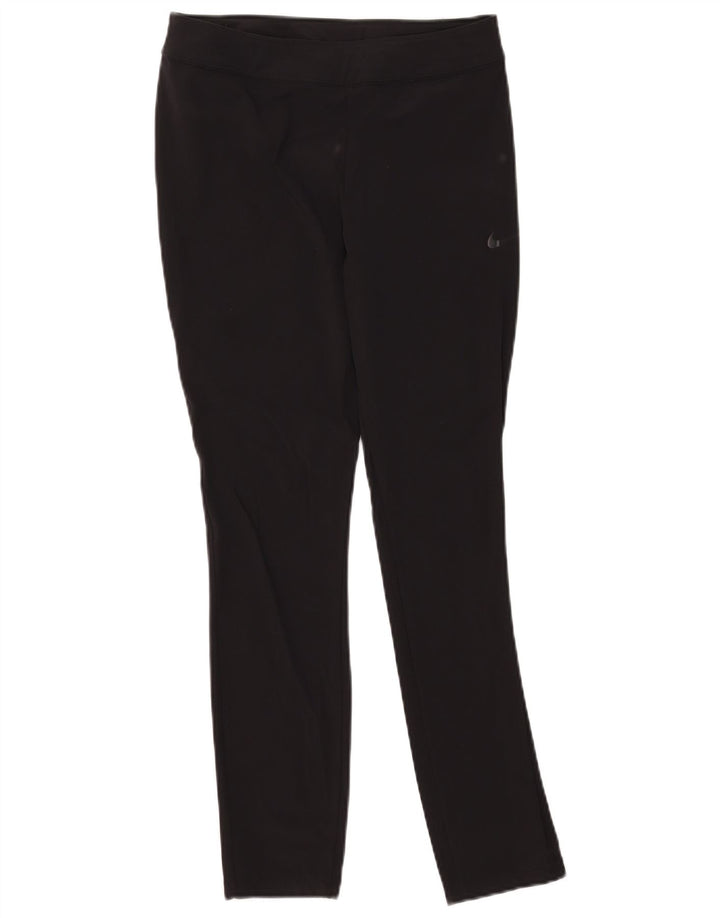 Nike Ženske Dri Fit Leggings UK 14 srednje crne najlonske