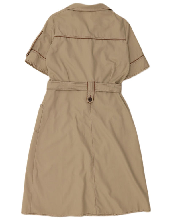 VINTAGE ženska košulja haljina UK 12 srednje siva