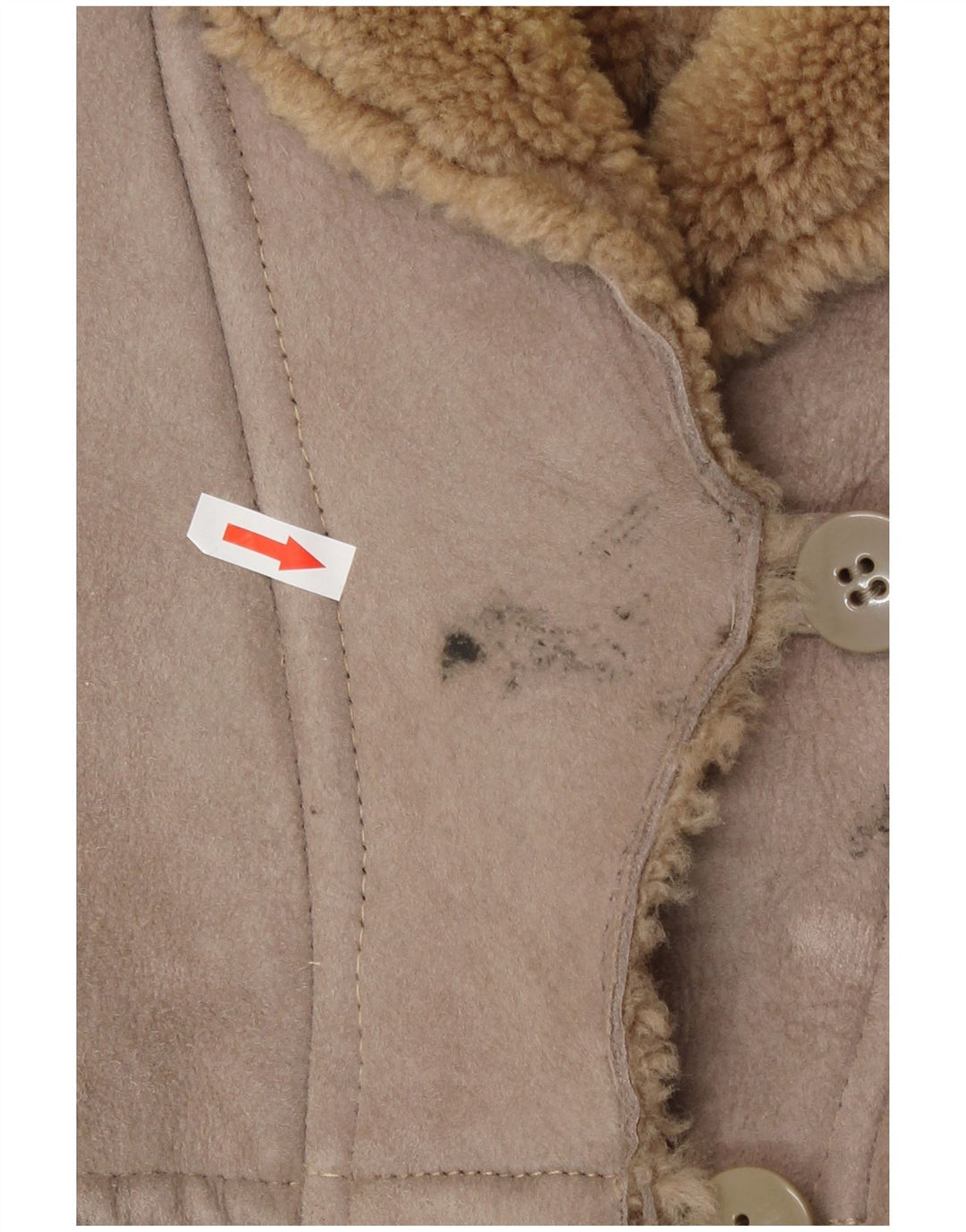 Vintage ženski kaput od šišmiša IT 42 Srednje bež ovčice