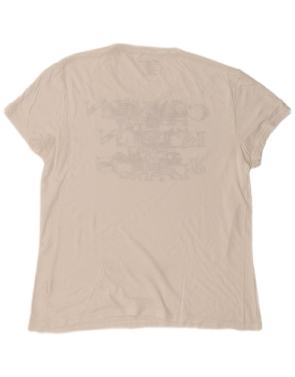 Calvin Klein Jeans muška majica kratkih rukava s grafičkim motivima 2XL bijeli pamuk