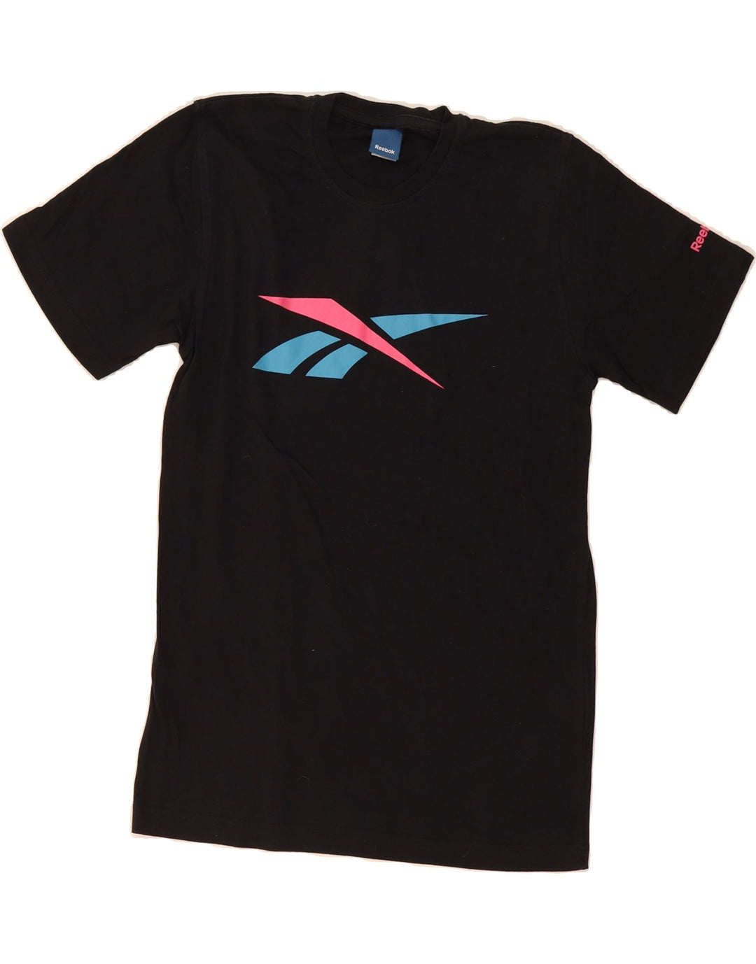 REEBOK Mens Graphic T-Shirt Top Small Black Cotton Vintage Reebok and Second-Hand Reebok from Messina Hembry 