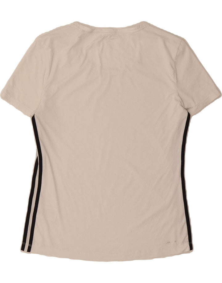 ADIDAS Womens Climacool T-Shirt Top UK 16/18 Large White Polyester Vintage Adidas and Second-Hand Adidas from Messina Hembry 