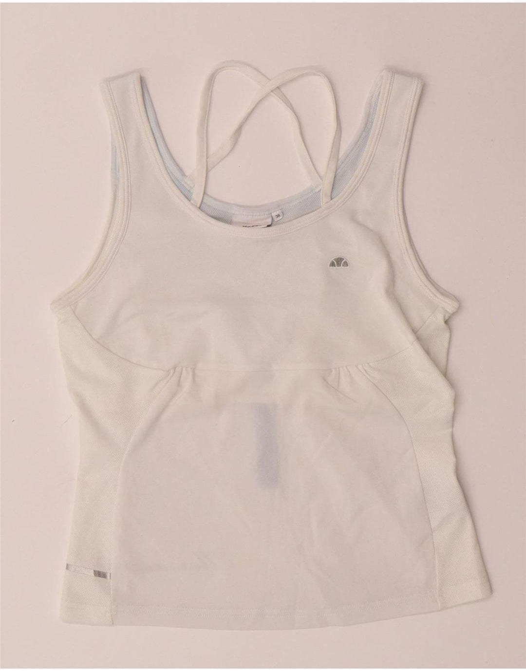 Ellesse ženski kratki prsluk EU 36 mali bijeli poliester u boji